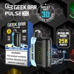 GEEK BAR 星空系列 25000口拋棄式機皇 首創「3D 曲面全螢幕」視覺炸裂 18ml 巨量裝 5%尼古丁鹽強勁擊喉 台灣現貨