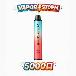 VAPOR STORM 風暴系列5000口拋棄式 硬派金屬質感機身 Mesh 芯強勁霧化 650mAh 可充電續航 10ml大容量 台灣現貨秒發